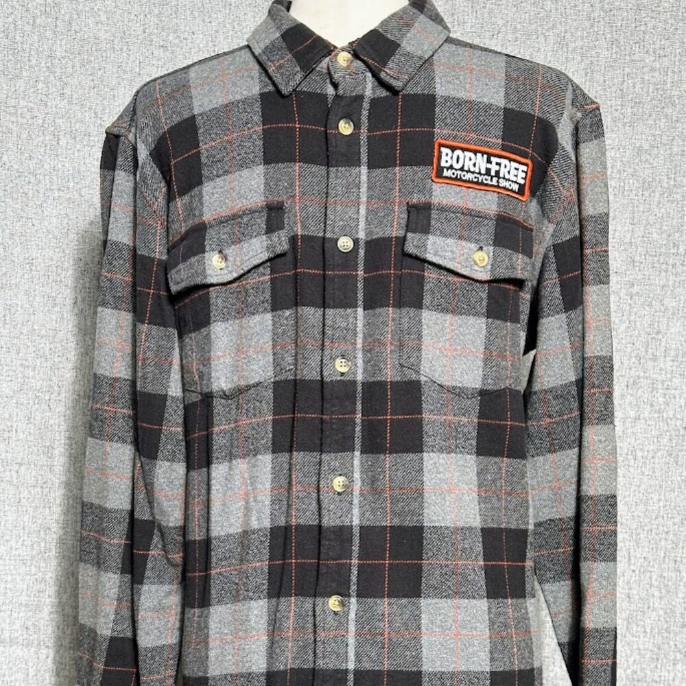 Born Free Loser Machine Long Sleeved Flannel Shirt